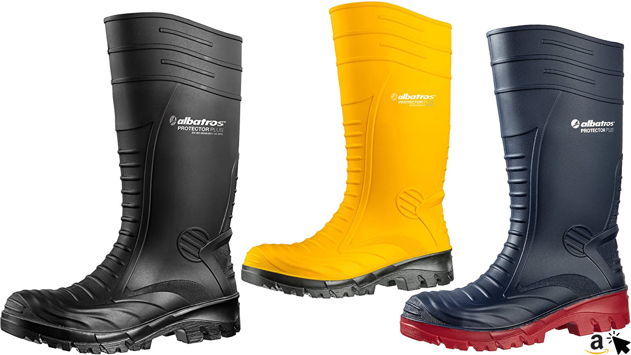 ALBATROS Protector Plus S5 SRC PVC Sicherheitsstiefel Stahlkappe Stahlzwischensohle wasserdicht